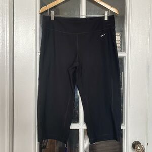Nike dri fit black yoga pants exercise workout athletic pants women size large